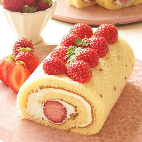 お米のロールケーキ<br />季節限定「春苺あまおう」